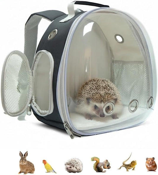 Small Animal Carrier Guinea Pig Backpack, Transparent, Breathable Backpack by Dotala