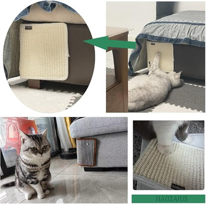 2PCS Cat Scratcher Mat Sofa Protector Natural Sisal Cat Scratching Mat Cat - Image 3