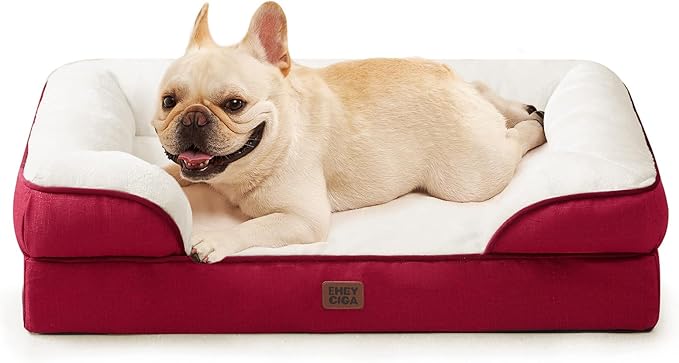 EHEYCIGA Orthopedic Dog Bed for Medium Dogs, Waterproof Memory Foam Medium Dog by EHEYCIGA