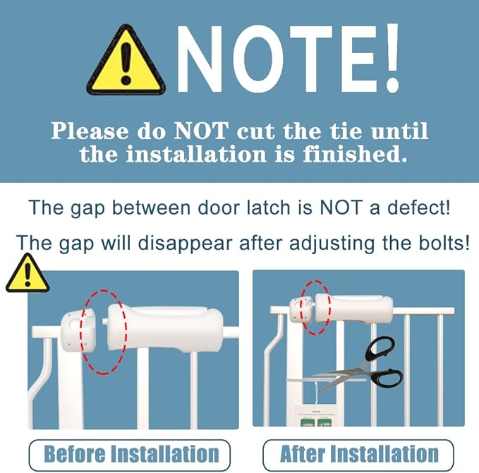 Narrow Baby Gate 24 to 29 Inch Wide Pet Gate Pressure Mounted No Drill Safety - Image 6
