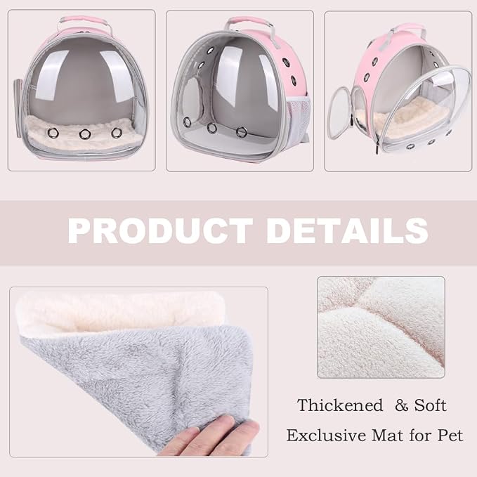 Portable Small Animal Backpack Travel Breathable Pet Carrier Bag Cages - Image 4