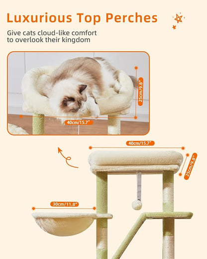 Taoqimiao Cat Tree, 38.5-Inch Cat Tower - Image 3