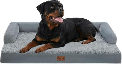 Orthopedic Dog Beds for Extra Large Dogs, Waterproof Egg Crate Foam XL Dog Bed by CasaPaw