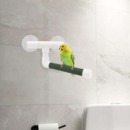 Hypeety Bird Parrot Stand Perch Shower Standing Toy Portable Suction Cup Parrot - Image 7