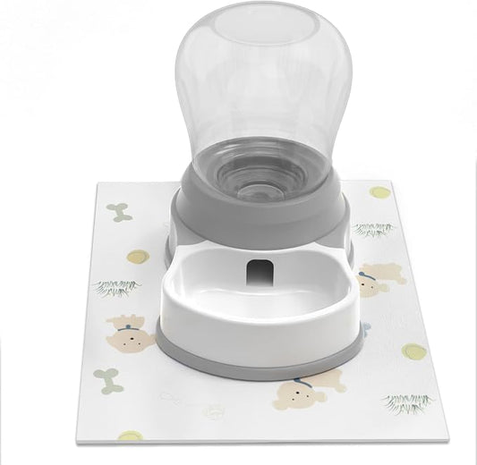 1 Gallon Automatic Dog Water Dispenser, Premium Large Capacity Gravity Pet by STALTWO