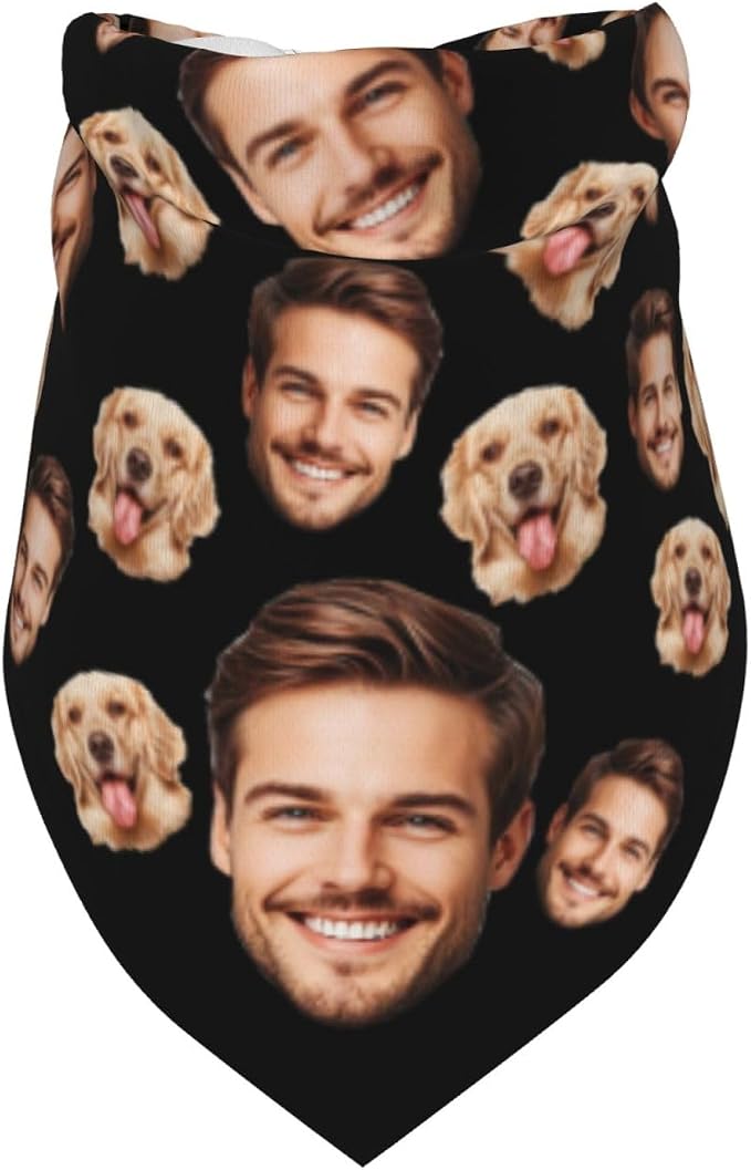 Custom Dog Bandana for Cat Dog Pet Add Your Design Personalized Neckwear - Image 6