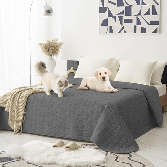 Waterproof and Non-Slip Dog Bed Cover and Pet Blanket Sofa Pet Bed Mat ，car by TcksstexFauxFurDogBedCover