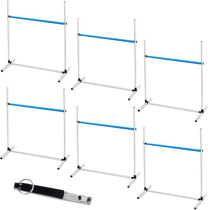 6 Pcs Dog Agility Training Equipments Dog Agility Jumps Hurdles Adjustable - Image 8
