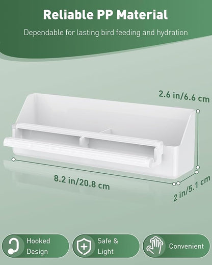 Pawfly 1 Pack Bird Feeder for Cage Hanging Plastic Feeder - Image 2