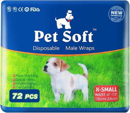 Pet Soft Disposable Male Dog Wraps - Image 2