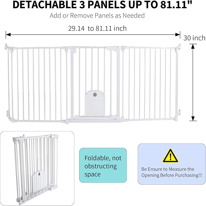 81.11" Extra Wide Baby Gate - Image 2