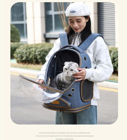 Cat Backpack Carrier, Breathable Pet Carrier Backpack Large Space Bubble - Image 6
