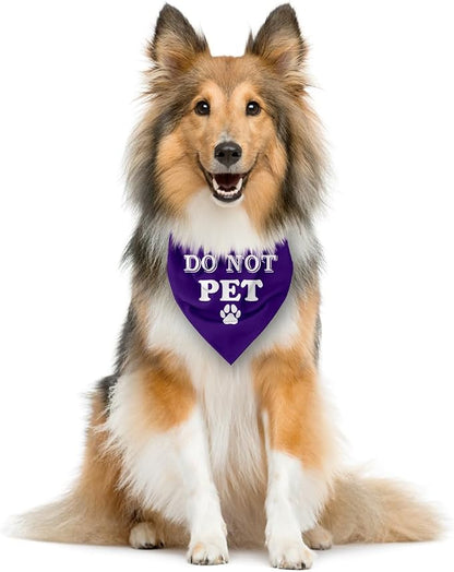 Do Not Pet Dog Bandana, Funny Cute Dog Bandana, Pet Dog Triangle Scarf - Image 3