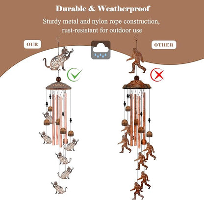 Cat Wind Chimes for Outside, Decoration for Outdoor - Image 4