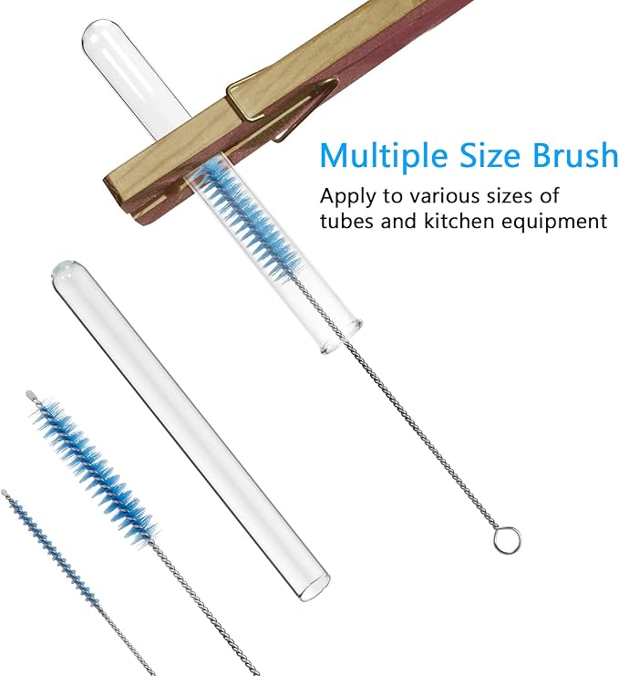 CiaraQ Bottle Cleaning Brushes, 8 Inch Nylon Tube Brush Set, Cleaner - Image 5