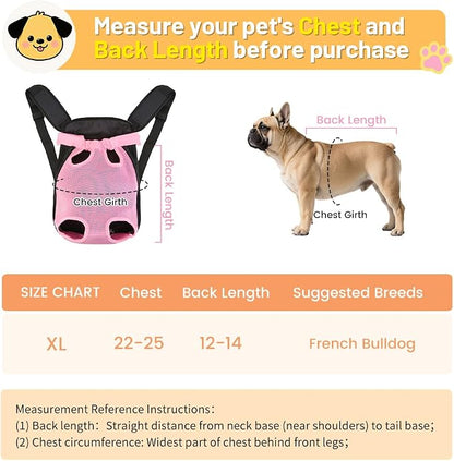 Inspack Dog Backpack Carrier/Cat Carrier, Adjustable Pet Front Carriers Travel - Image 2