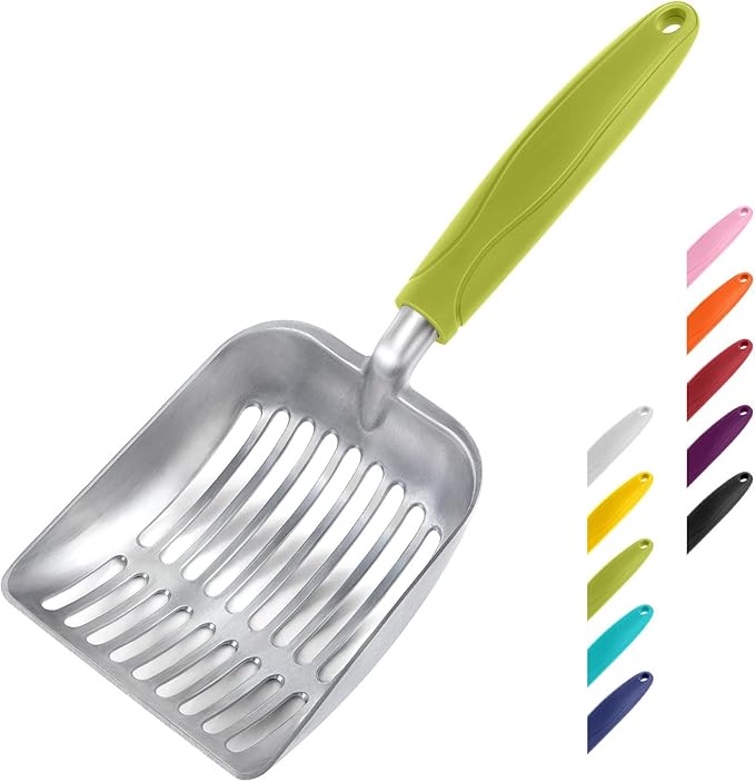 WePet Cat Litter Scoop, Aluminum Alloy Sifter, Kitty Metal Scooper, Deep Shovel by WePet