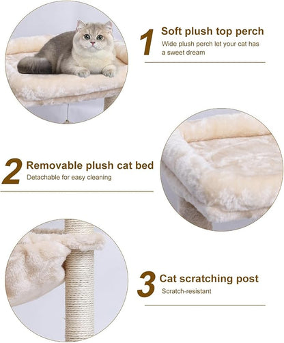 SYANDLVY Small Cat Tree for Indoor Cats, Activity Cat Tower - Image 6