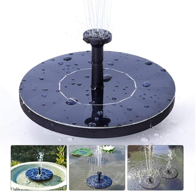 Solar Fountain for Bird Bath, Solar Powered Fountain Pump 1.5W Solar Water by LAWOHO