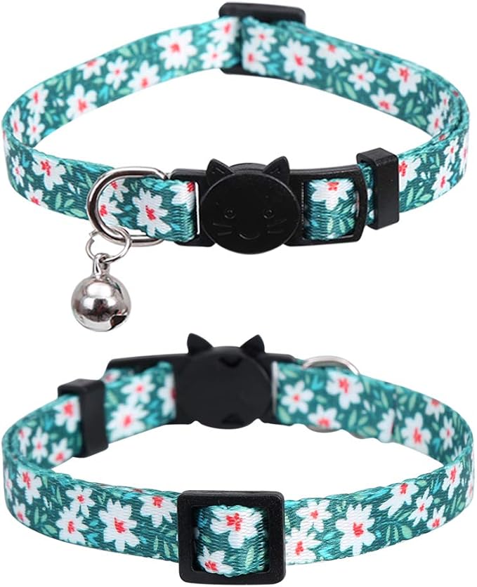 3 Pack Cat Collar Floral with Bell Breakaway Adjustable Flower - Image 5