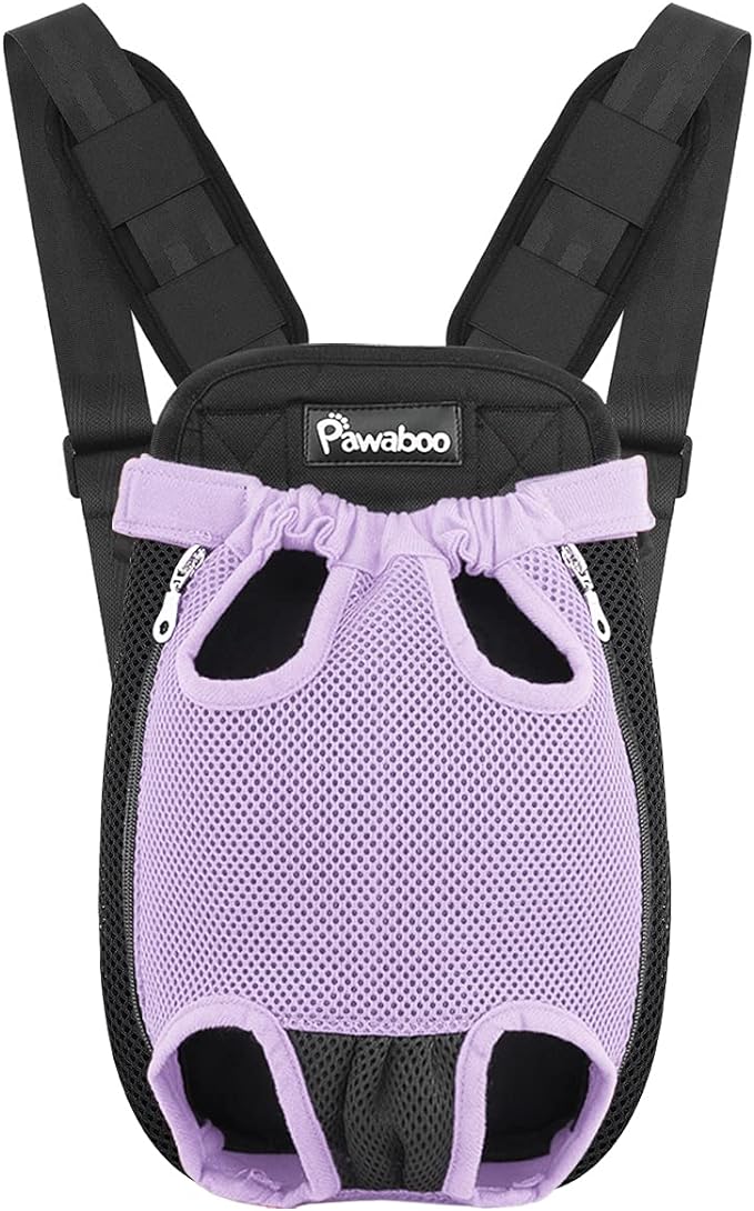 Pawaboo Pet Carrier Backpack, Adjustable Pet Front Cat Dog Carrier Backpack by Pawaboo