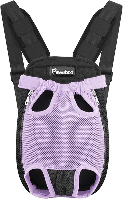 Pawaboo Pet Carrier Backpack, Adjustable Pet Front Cat Dog Carrier Backpack by Pawaboo