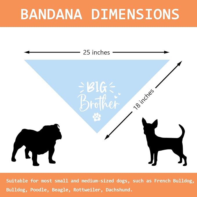Big Brother Dog Bandana Pregnancy Announcement Gender Reveal Baby Announcement - Image 2