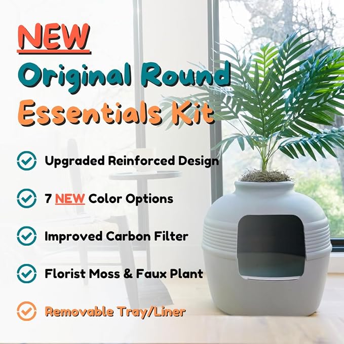 Good Pet Stuff Hidden Litter Box Planter, Decorative Cat Litter Enclosure - Image 4