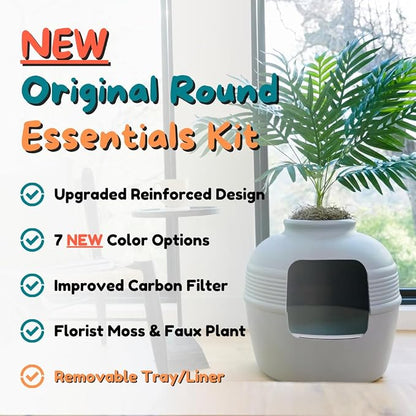 Good Pet Stuff Hidden Litter Box Planter, Decorative Cat Litter Enclosure - Image 4