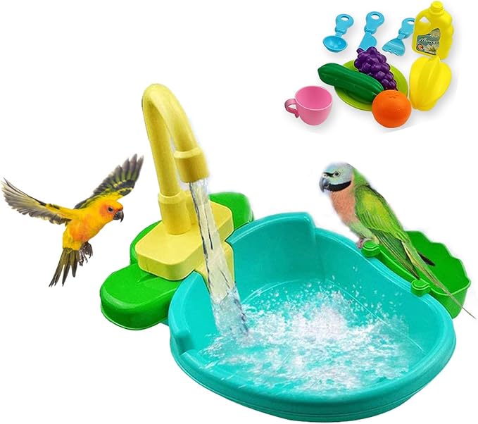 Bird Bath for Cage, Parrot Shower Bathtub Indoor by Unknown