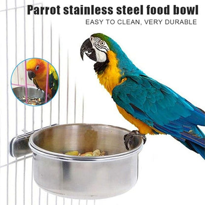 Parrot Feeding Bowls, Bird Cage Cups Holder - Image 7