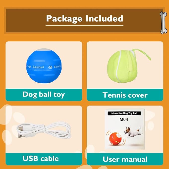 PetDroid Interactive Dog Toys Dog Ball, Durable Motion Activated Automatic - Image 8
