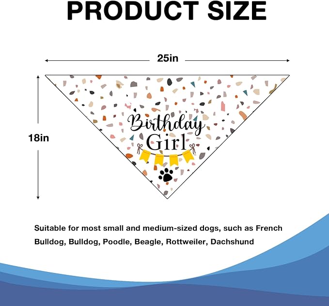 Dog Birthday Bandana Party Supplies Photo Prop Puppy Happy Birthday Dog Pet - Image 6