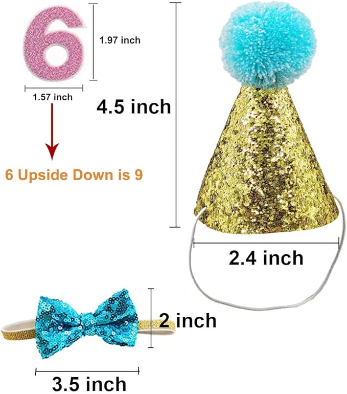 Christmas Pet Party Jazz Hat and Blingbling Bow Tie Breakaway Collar Set - Image 2