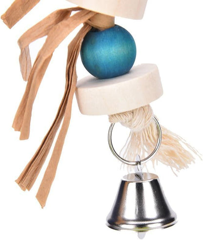 Hypeety Parrot Pet Bird Chew Bird Toys Parakeet Toys Wooden Straw - Image 5
