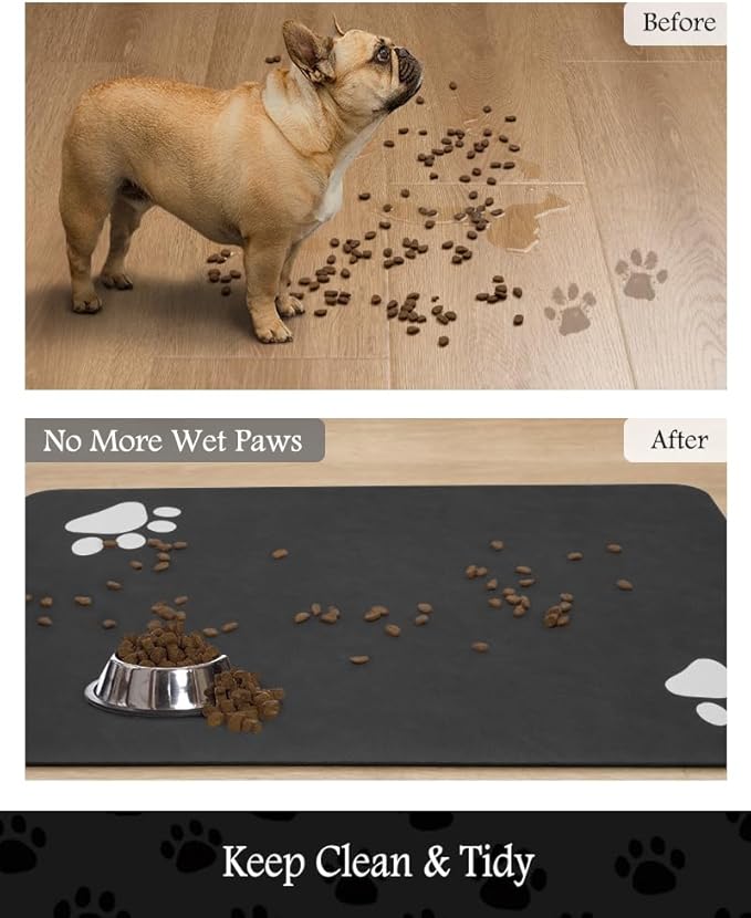 Pet Feeding Mat-Absorbent Dog Mat - Image 3