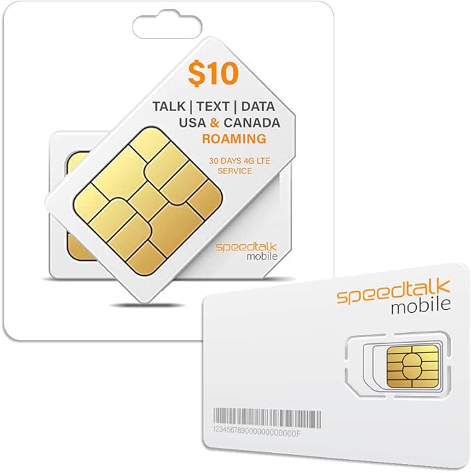 SpeedTalk SIM Card for GPS Trackers Pet Kids Senior Vehicle Car Activity 4G LTE by SpeedTalkMobile