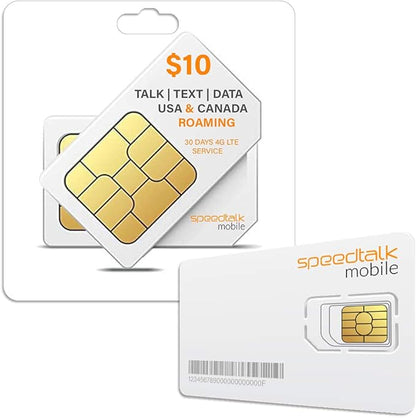 SpeedTalk SIM Card for GPS Trackers Pet Kids Senior Vehicle Car Activity 4G LTE by SpeedTalkMobile