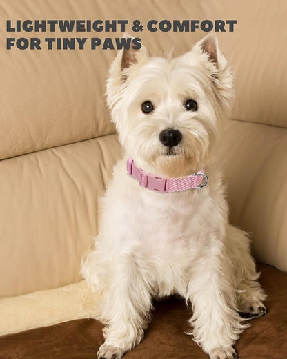 Dynmeow Soft and Breathable Cotton Dog Collar, Durable Adjustable Female Girl - Image 4