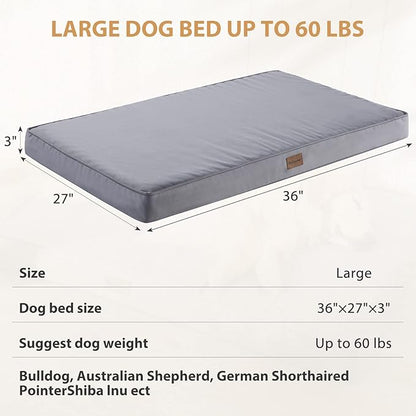 BFPETHOME Outdoor Dog Beds for Large Dogs, Waterproof Dog Bed for Medium - Image 4