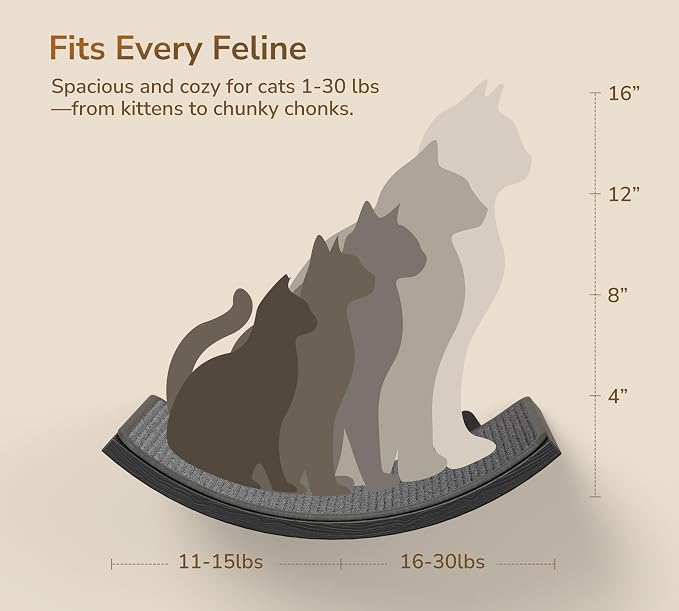 Wall Mounted Curved Cat Hammock - Image 6