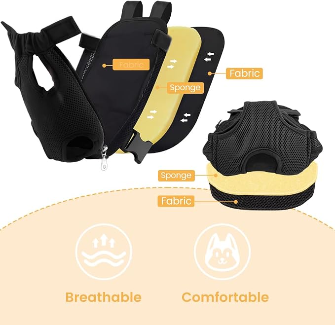 Inspack Dog Backpack Carrier/Cat Carrier, Adjustable Pet Front Carriers Travel - Image 9