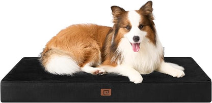 EHEYCIGA Waterproof Dog Bed Orthopedic 35"x23", Memory Foam Pet Bed by EHEYCIGA
