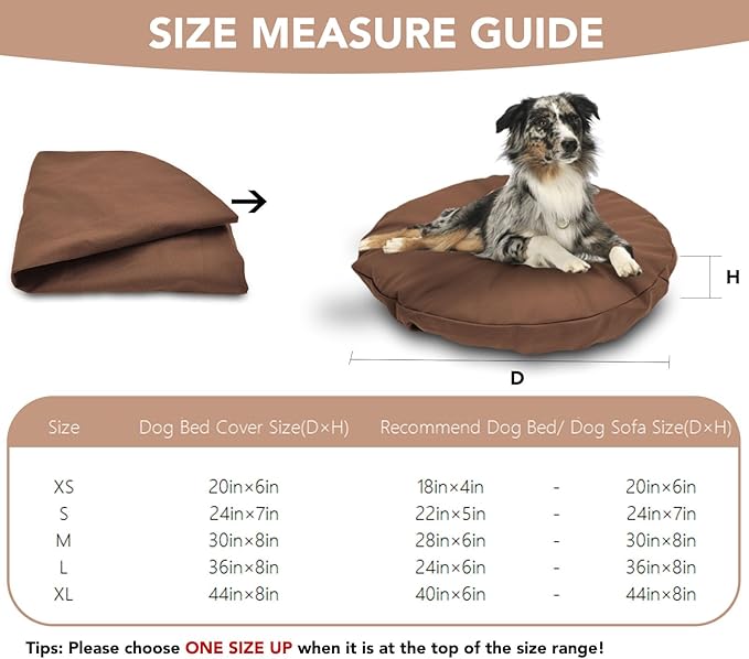 Dog Bed Cover Waterproof Replacement Machine Washable Covers - Image 4