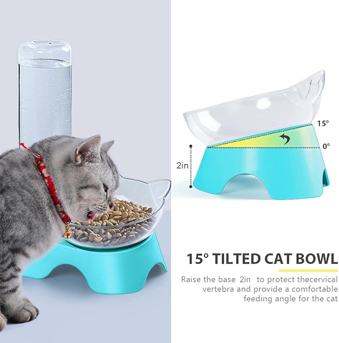 MILIFUN Double Dog Cat Bowls - Image 2