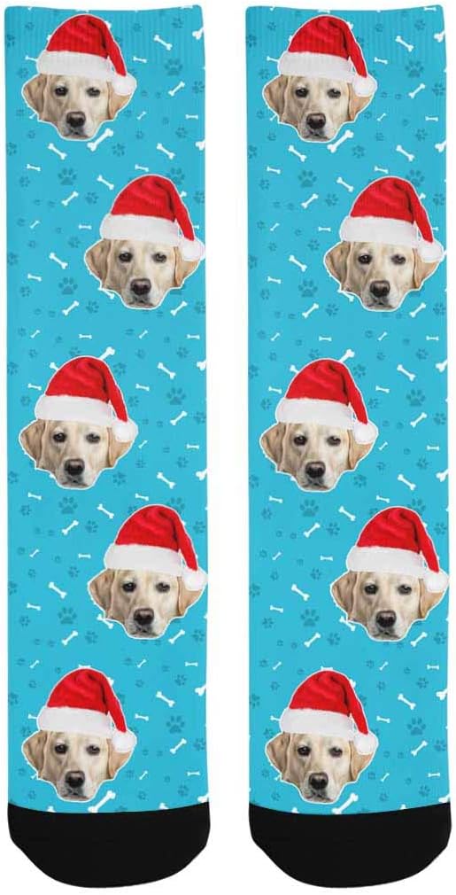 Custom Face Socks, Personalized Dog Lover Pet Photo Picture on Socks Unisex - Image 3