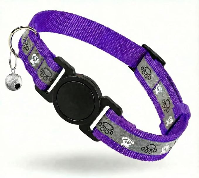 Cat Collar Breakaway, Reflective Kitten Collar by ODOKELE