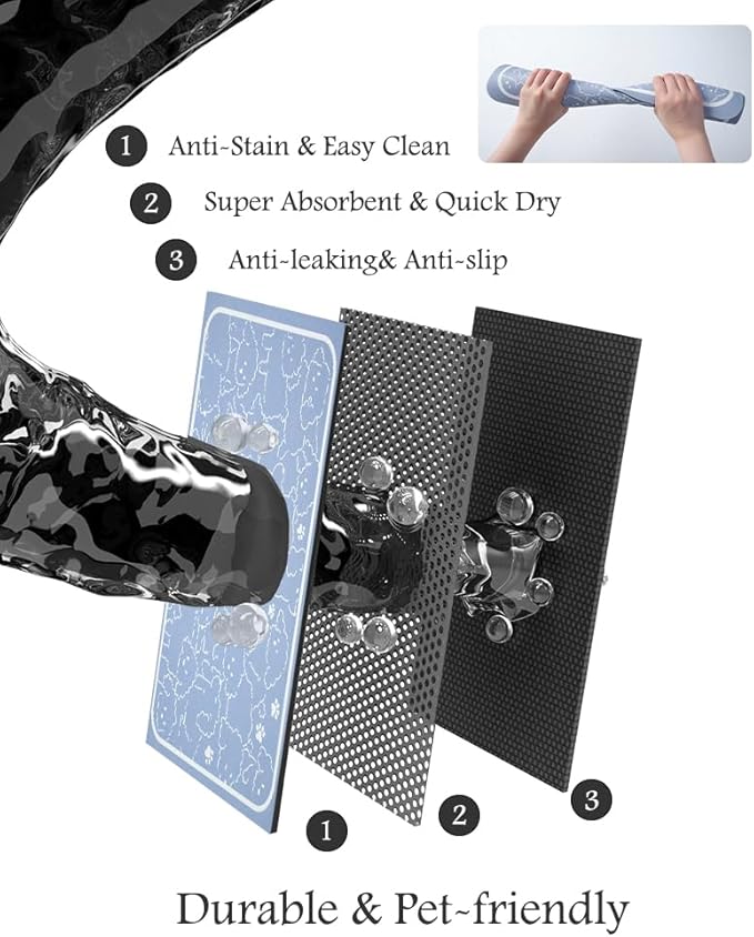 Pet Feeding Mat-Absorbent Dog Mat - Image 6