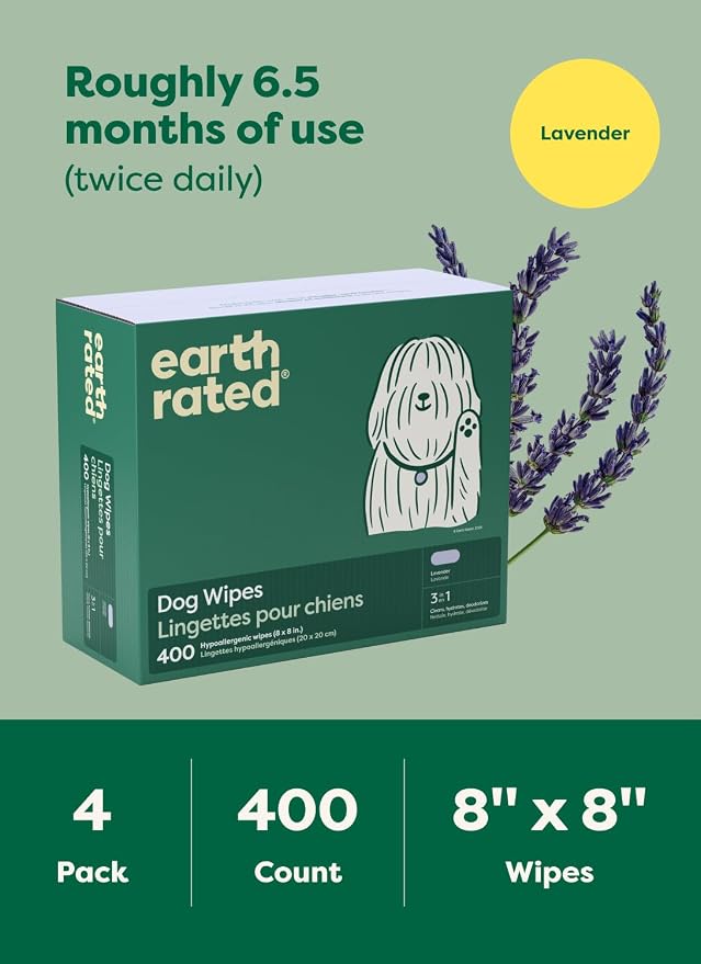 Earth Rated Dog Wipes, Hypoallergenic, Cleaning and Hydrating, - Image 8