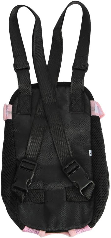Pet Dog Puppy Cat Carrier Five Holes Backpack Double Shoulder Straps Mesh Front - Image 2